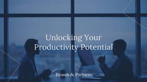 Unlocking Your Potential with the Productivity Model