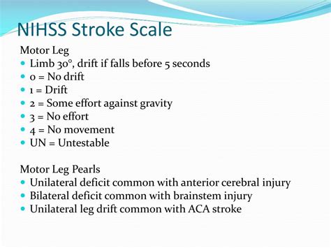 Unlocking the NIH Stroke Scale Motor Leg