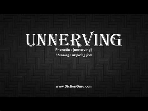 Unnerving Images Meaning