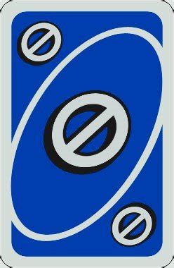 Uno Blue Skip Card