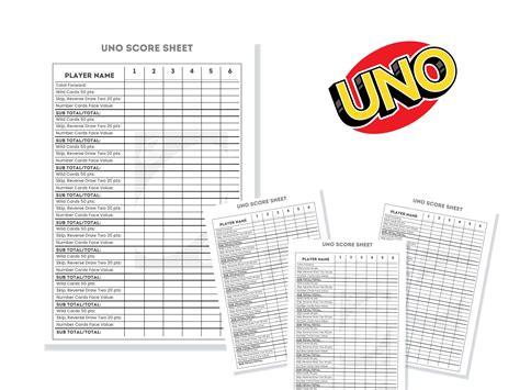 Uno Card Scores