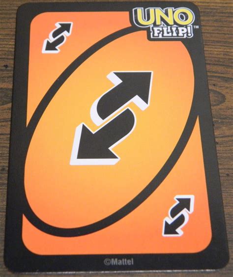Uno Flip Reverse Card