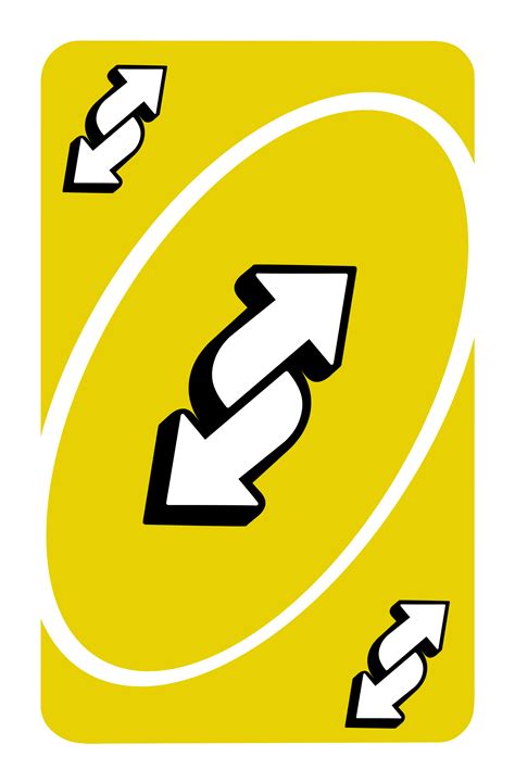 Uno Yellow Reverse Card
