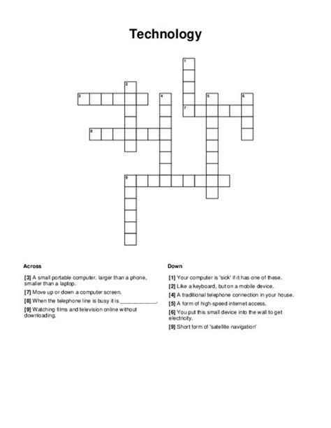 Unreliable and Substandard Technology Crossword