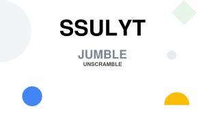 Unscramble ssulyt