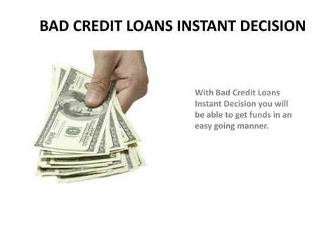 Unsecured Bad Credit Loans Instant Decision