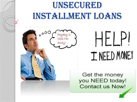 Unsecured Installment Loans Bad Credit