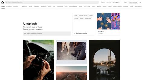 Unsplash: Interface