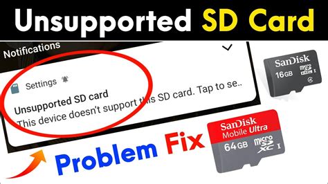 Unsupported SD Card