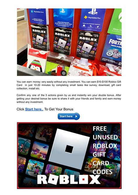 Unused Roblox Gift Card Generator - The Only Thing You Have To Do Is To Choose Your Gift Card ...