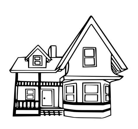 Up House Coloring Page