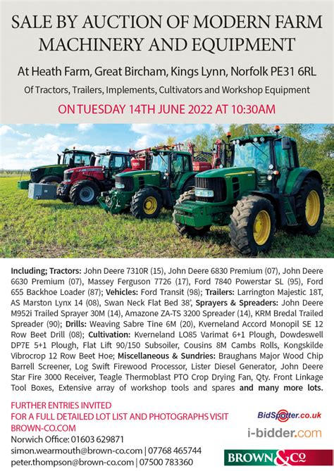 Upcoming Farm Equipment Auctions