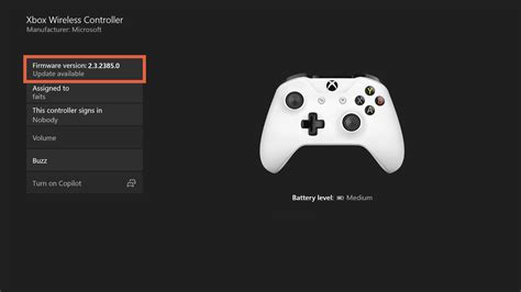 Update Firmware on Xbox Controller