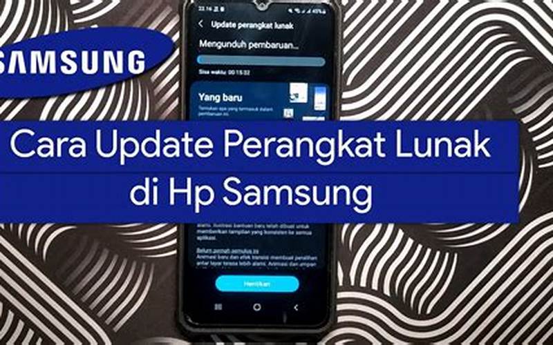 Update Perangkat Lunak Samsung