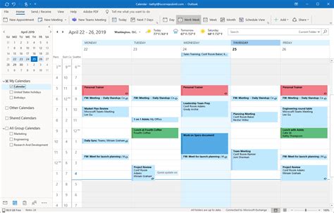 Update Calendar Outlook