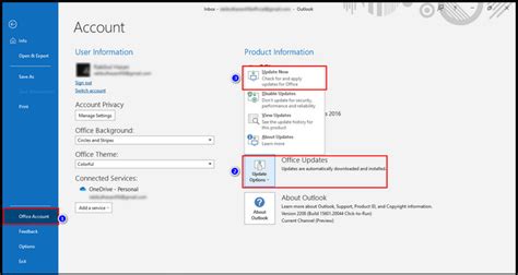 Update Microsoft Outlook