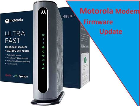 Update Motorola Modem Firmware