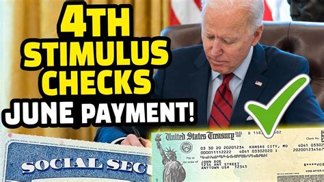 Update On 4th Stimulus Check For Social Security Recipients