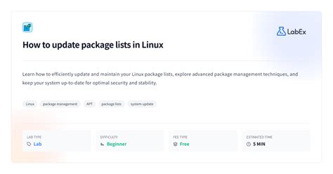 Update Package Lists