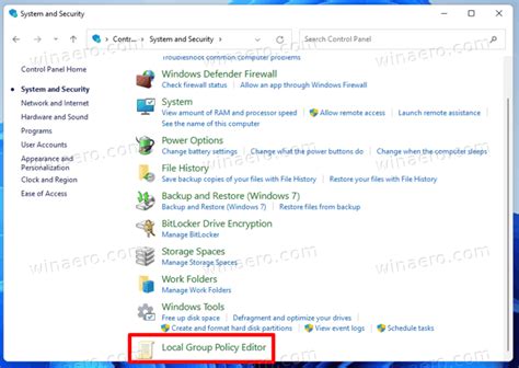 Update the Local Group Policy Editor