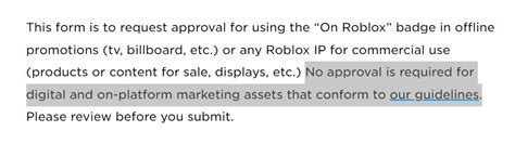 Update to Roblox Licensing Program & Brand Guidelines - #325 by 