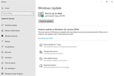 Update to Windows 10 Version 20H2 &amp;21H1