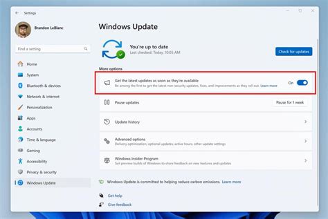 Update to get updates