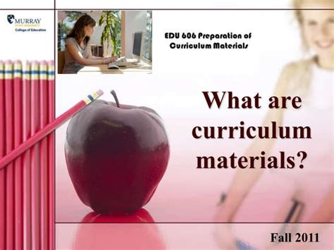 Updating Curriculum Materials