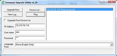Updating Network Card Firmware