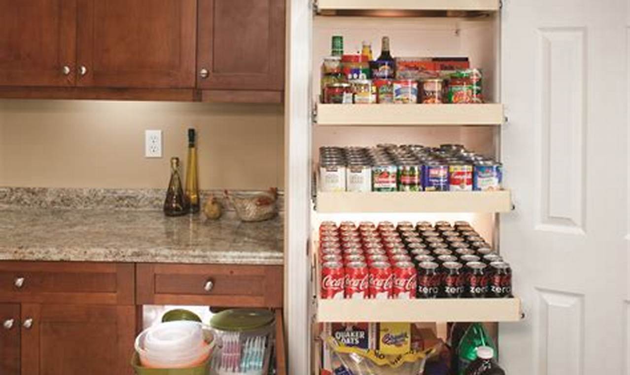 Upgrading kitchen pantry storage with pull-out shelves and organizers