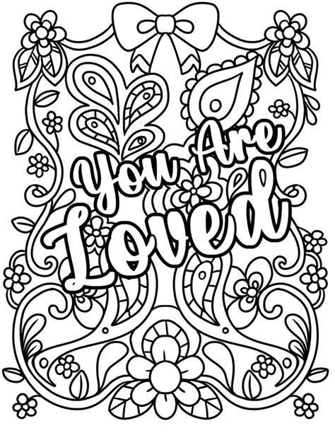 Uplifting Inspirational Quotes Coloring Pages