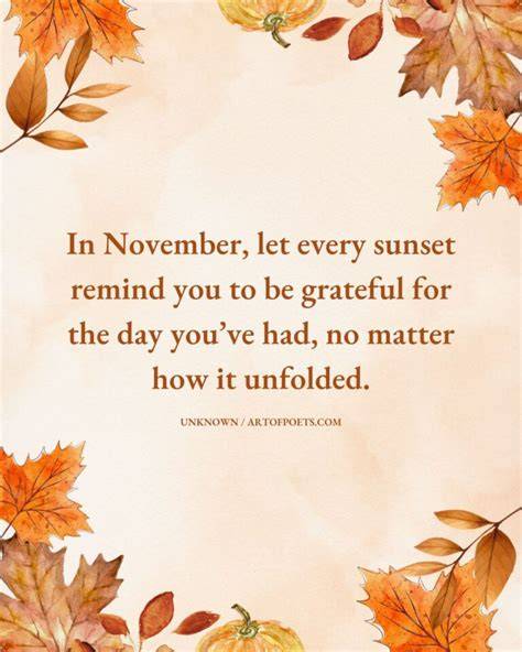 Uplifting November Quotes