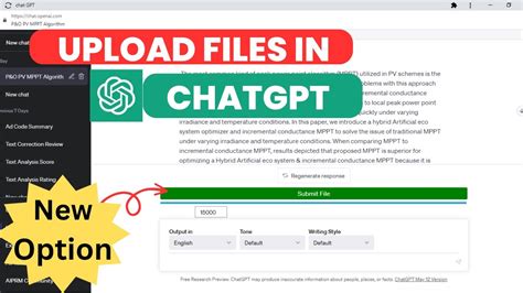Upload Files to ChatGPT For Free