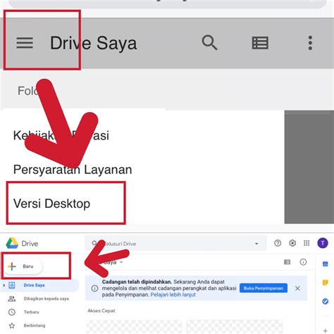 Upload Lembar Kerja ke Google Drive