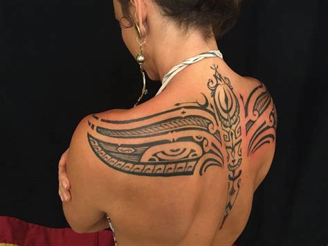 Hustler Tribal Upperarms Tattoo Designs for Mens Tribal