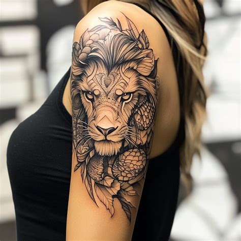 A woman with a beautiful upper arm tattoo