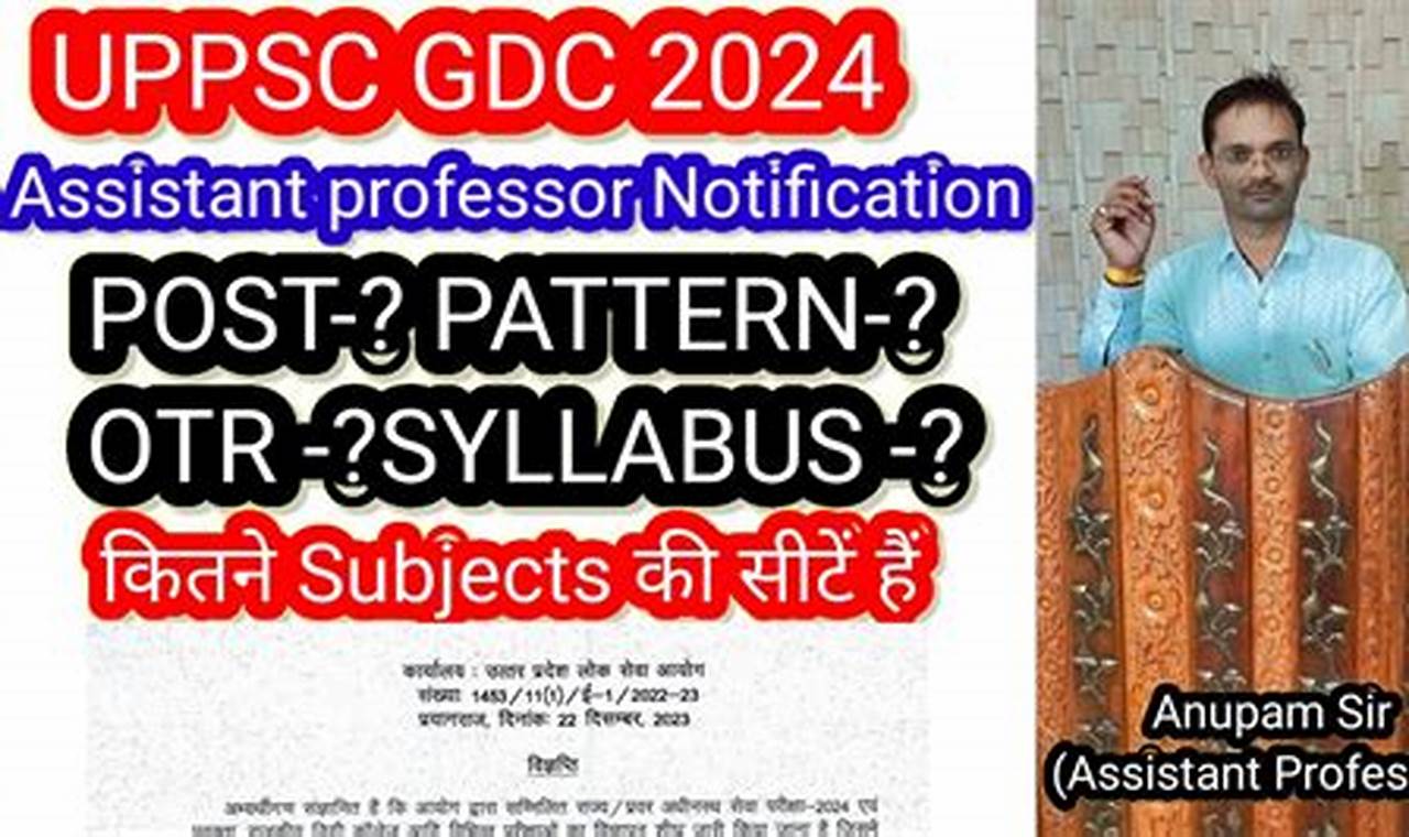 Uppsc Gdc Assistant Professor 2024