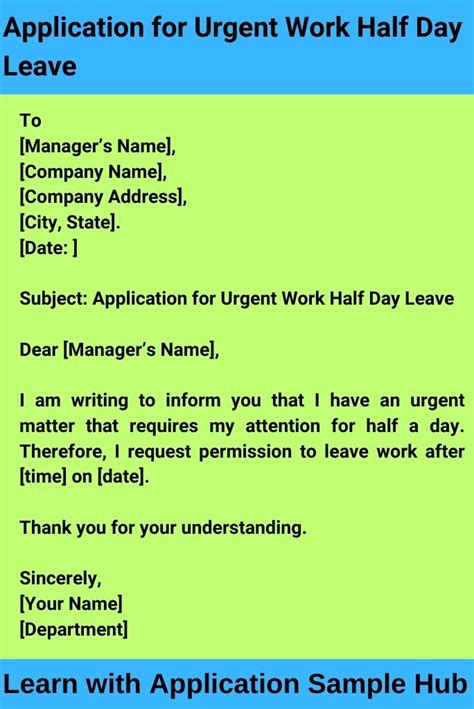 Urgent Job Application
