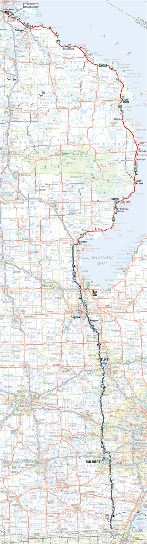 Us 23 Michigan Map