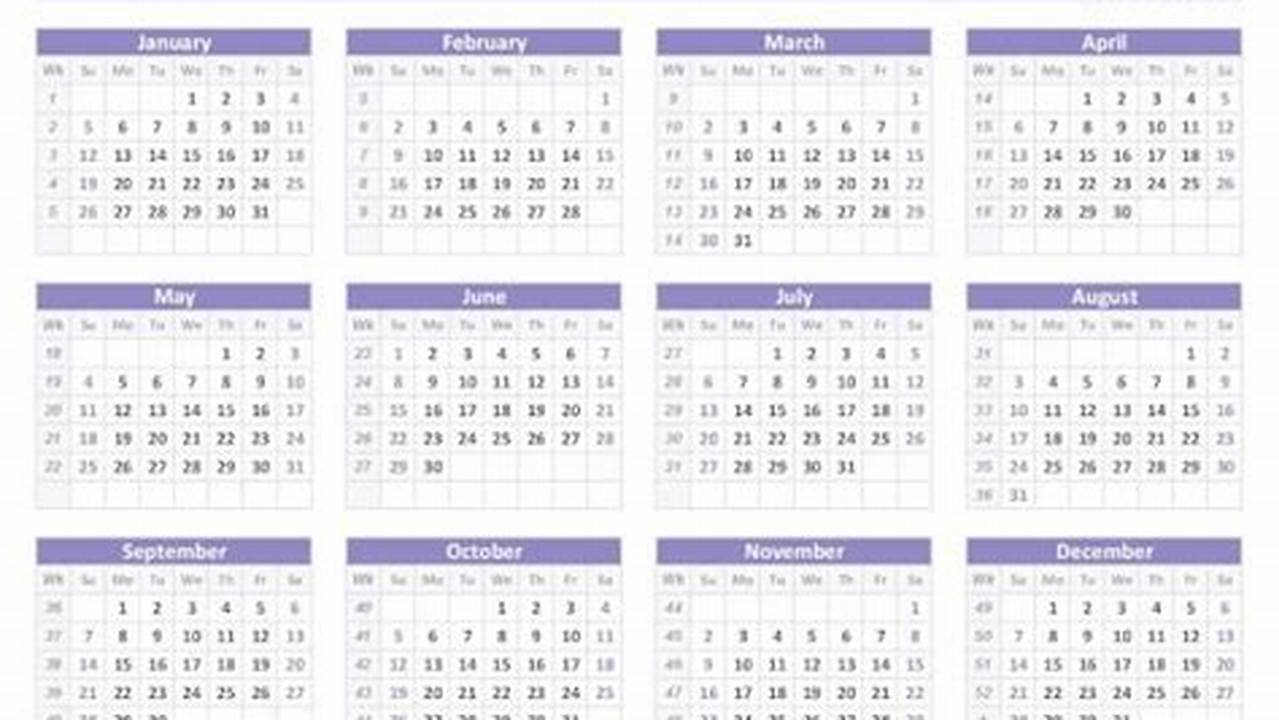 Us Calendar With Week Numbers 2025