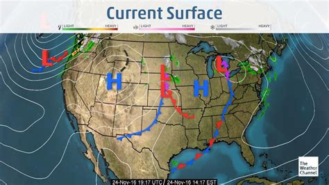 Us Current Surface Map