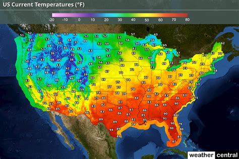 Us Temperature Forecast Map