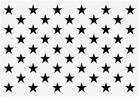 Us Flag Star Template