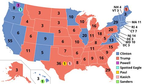 States Electoral Votes 2016 Map Printable Map