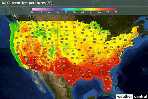 Us Temperature Forecast Map