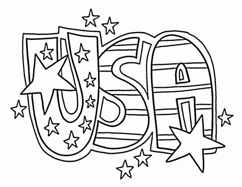 Usa Color Pages