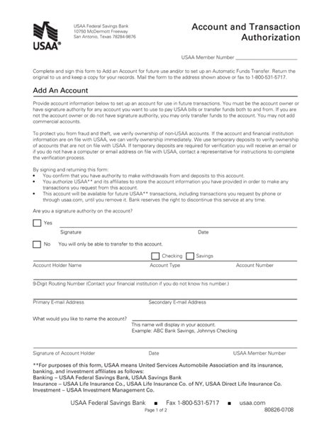 Usaa Printable Direct Deposit Form