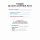 Usace Quality Control Plan Template