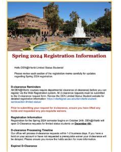 Usc Class Registration Spring 2024