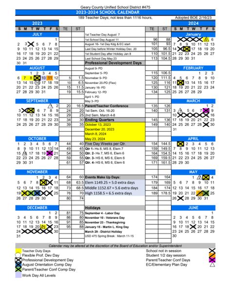 Details of Calendar School Year 2021 Nyc